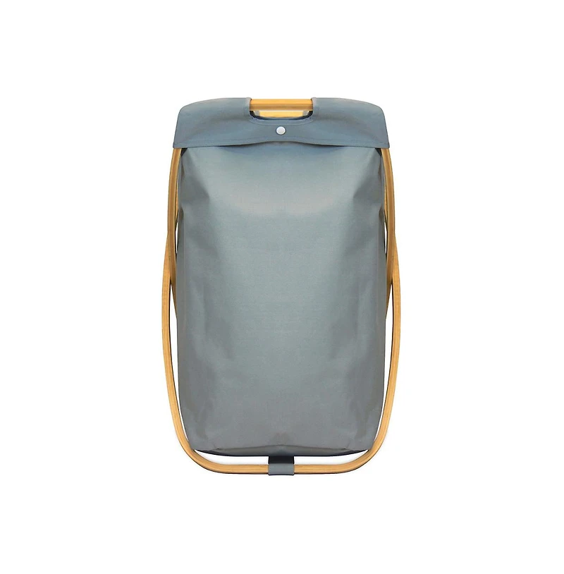 Oceanstar Bamboo Folding X-Frame Laundry Hamper Sorter