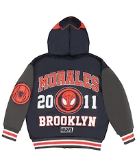 Miles Morales Little Boys Spider-Man Cosplay Pullover Graphic Print Hoodie