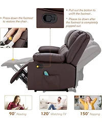 Aecojoy Recliner Couch with Massage&Heat Function