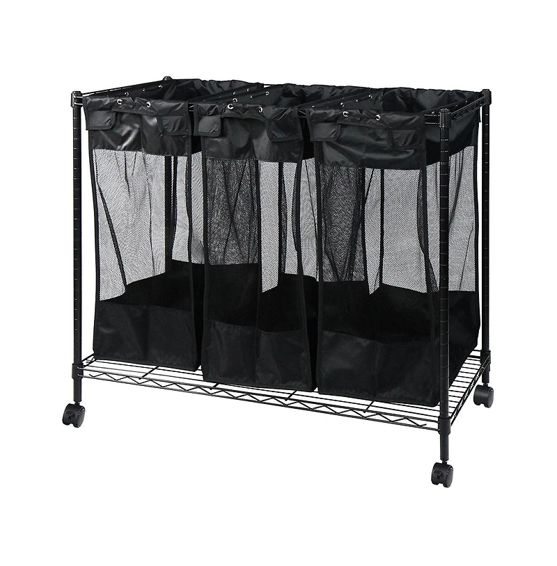 Oceanstar Triple Storage Organizer and Laundry Sorter