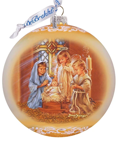 G. Debrekht Angels Lullaby Le Glass Christmas Ornament