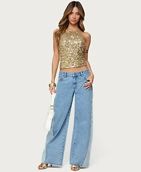 Edikted Women's Pasha Sequin Tank Top