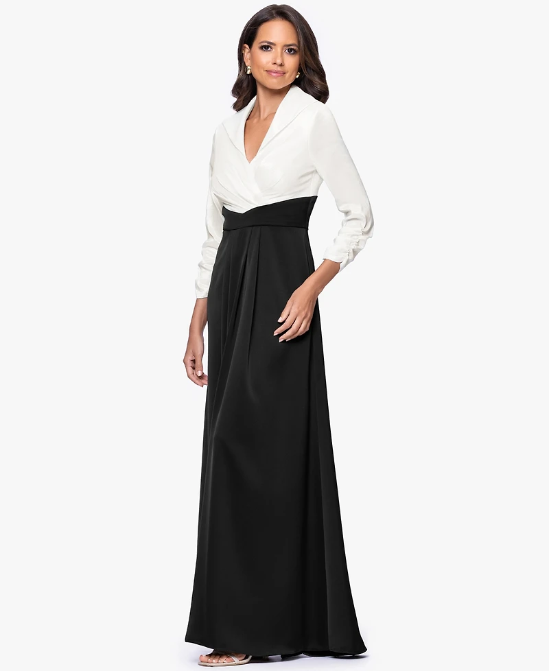 Betsy & Adam Petite 3/4-Sleeves Sheath Dress