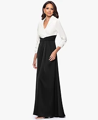Betsy & Adam Petite 3/4-Sleeves Sheath Dress