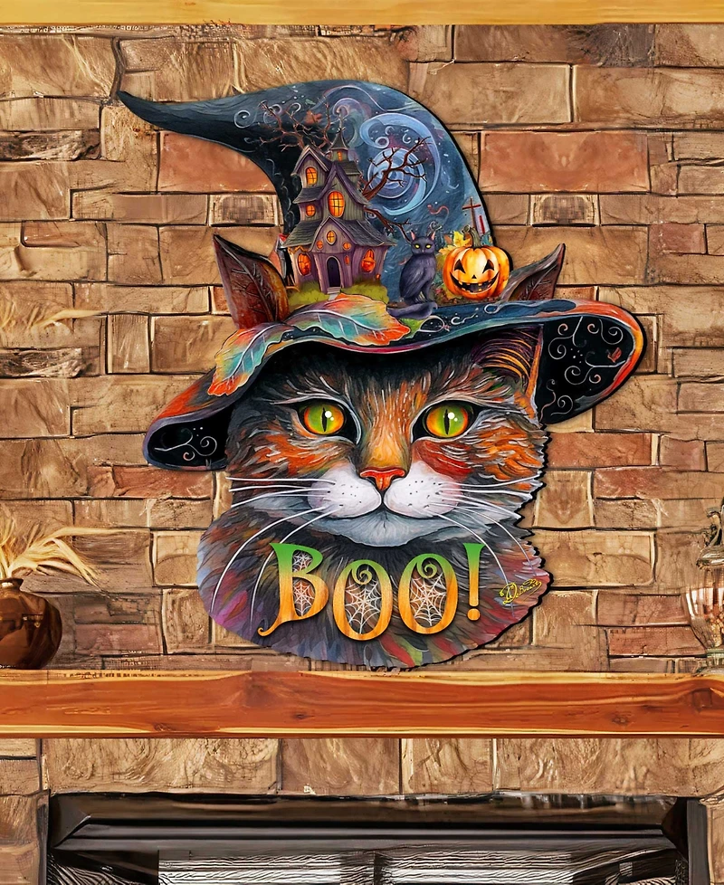 Designocracy Cat in a Hat Holiday Door Decor