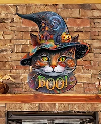 Designocracy Cat in a Hat Holiday Door Decor
