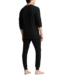 Polo Ralph Lauren Men's 2-Piece Thermal Pajama Long Sleeves T-Shirt and Joggers Set