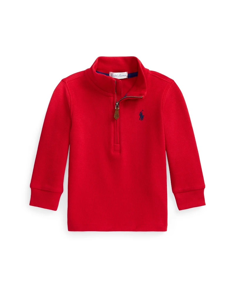 Polo Ralph Lauren Baby Boys Quarter-Zip Sweater