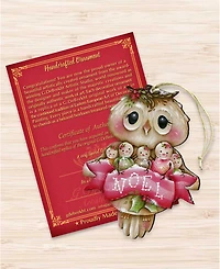 Designocracy Owl You Need Is Love Holiday Ornament