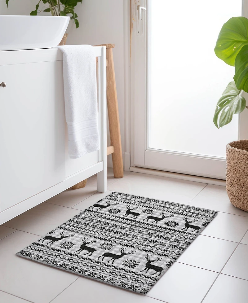 Addison Holiday Washable Indoor/Outdoor ACN1820 1'8"x2'6" Area Rug