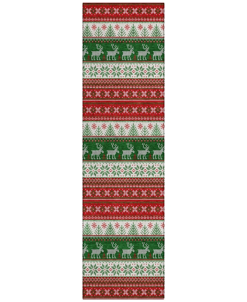 Addison Holiday Washable Indoor/Outdoor ACN1818 2'3"x7'6" Runner Area Rug
