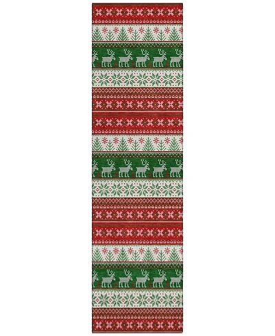 Addison Holiday Washable Indoor/Outdoor ACN1818 2'3"x7'6" Runner Area Rug