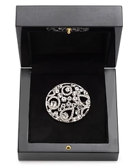 Givenchy Crystal Silver-Tone Cluster Boxed Pin