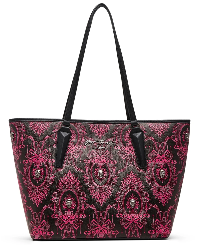 Betsey Johnson Leopard Embroidered Patch Tote