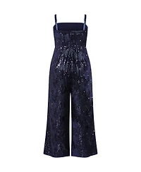 City Chic Plus Glimmer Sequin Strapless Jumpsuit