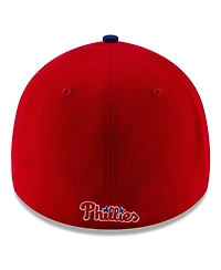New Era Men's Red Philadelphia Phillies 2025 Mlb Postseason Side Patch 39THIRTY Flex Hat