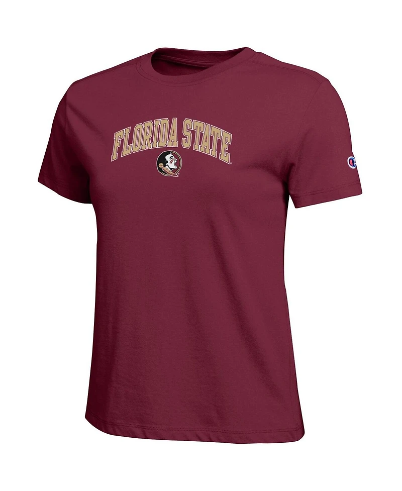 Champion Women's Garnet Florida State Seminoles Arched Over Logo T-Shirt