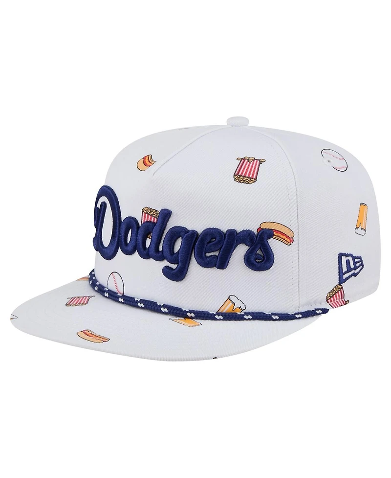 New Era Men's White Los Angeles Dodgers Team Cheer Rope 19TWENTY Adjustable Hat