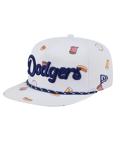New Era Men's White Los Angeles Dodgers Team Cheer Rope 19TWENTY Adjustable Hat