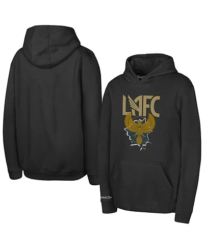 Mitchell & Ness Big Boys and Girls Black Lafc Mascot Break Out Pullover Hoodie