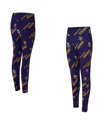 Concepts Sport Women's Purple Minnesota Vikings Mosaic Allover Print Leggings