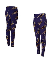 Concepts Sport Women's Purple Minnesota Vikings Mosaic Allover Print Leggings