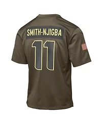 Nike Big Boys and Girls Jaxon Smith-Njigba Olive Seattle Seahawks 2025 Salute to Service Game Jersey