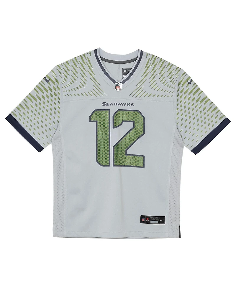 Nike Preschool 12s Wolf Gray 2025 Rivalries Collection Game Jersey