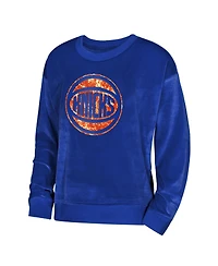 Outerstuff Big Boys and Girls Blue New York Knicks Step Back Sweatshirt