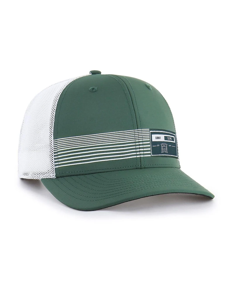 '47 Brand Men's Green Hawaii Rainbow Warriors Rangefinder Brrr Trucker Adjustable Hat
