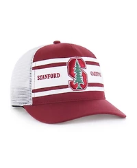 '47 Brand Big Boys and Girls Cardinal/White Stanford Cardinal Super Stripe Hitch Adjustable Trucker Hat