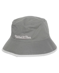 Mitchell & Ness Men's Gray/Black San Antonio Spurs Flip It Reversible Bucket Hat