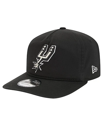 New Era Men's Black San Antonio Spurs Cotton 19TWENTY Adjustable Hat