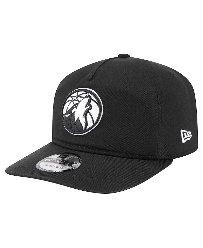 New Era Men's Black Minnesota Timberwolves 19TWENTY Adjustable Hat