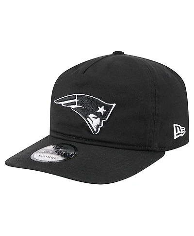 New Era Men's Black/White New England Patriots 19TWENTY Adjustable Hat