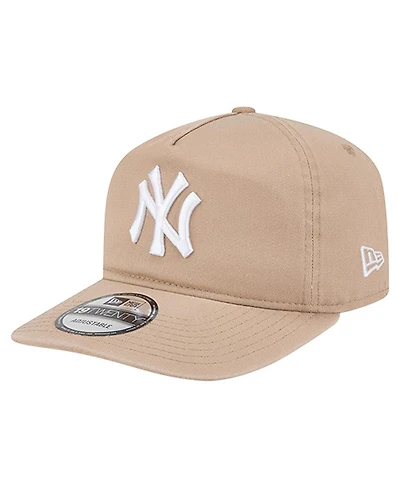 New Era Men's Light Beige New York Yankees Cam 19TWENTY Adjustable Hat