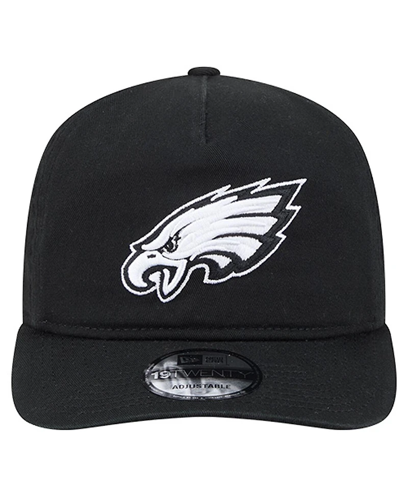 New Era Men's Black/White Philadelphia Eagles 19TWENTY Adjustable Hat