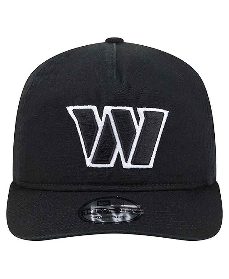 New Era Men's Black/White Washington Commanders 19TWENTY Adjustable Hat