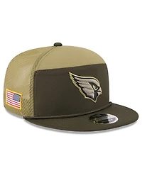 New Era Men's Dark Green Arizona Cardinals 2025 Salute to Service Split Panel 9FIFTY Snapback Hat