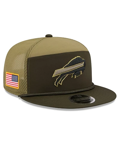 New Era Men's Dark Green Buffalo Bills 2025 Salute to Service Split Panel 9FIFTY Snapback Hat