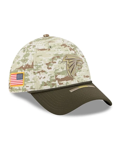 New Era Men's Camo/Dark Green Atlanta Falcons 2025 Salute to Service 39THIRTY Flex Hat