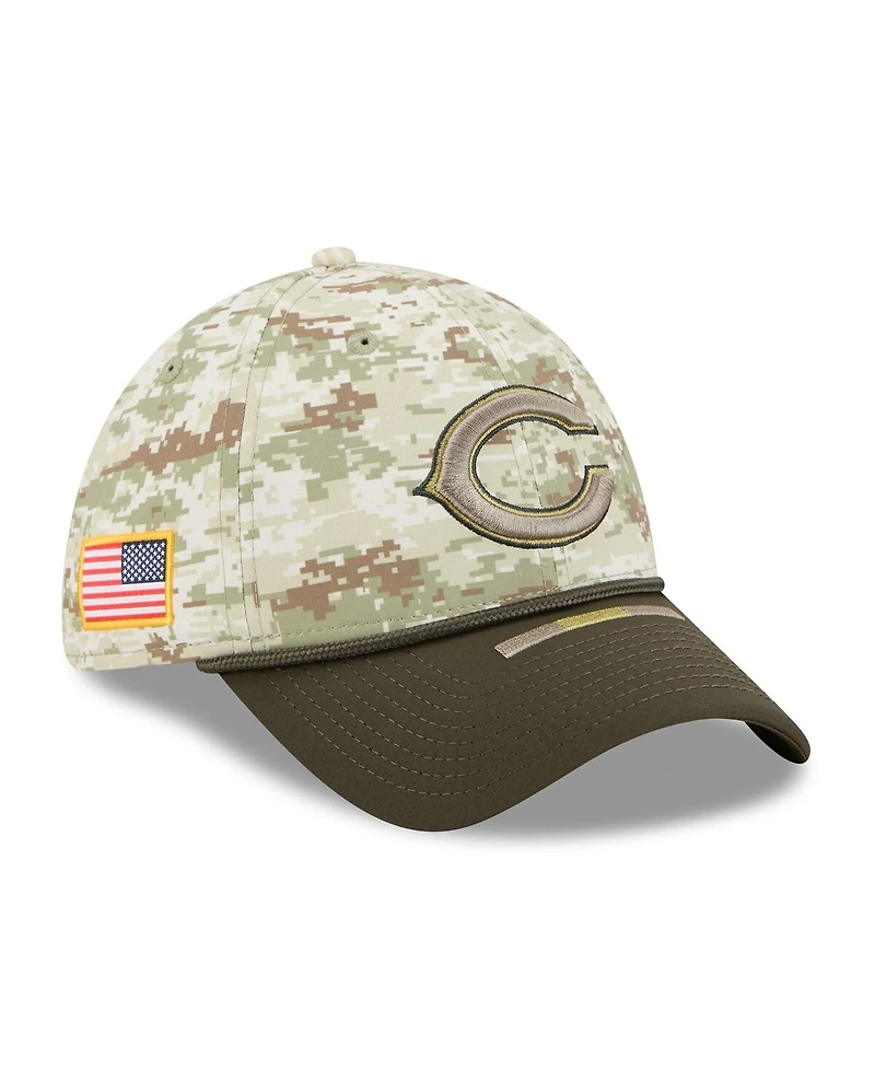New Era Men's Camo/Dark Green/Dark Green Chicago Bears 2025 Salute to Service 39THIRTY Flex Hat