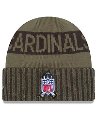 New Era Men's Dark Green Arizona Cardinals 2025 Salute to Service Cuffed Knit Hat