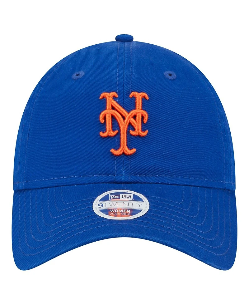 New Era Women's Royal New York Mets Ornament 9TWENTY Adjustable Hat