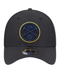 New Era Men's Black Denver Nuggets Night 39THIRTY Flex Hat