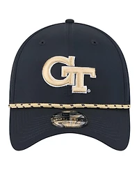New Era Men's Navy Georgia Tech Yellow Jackets Rope 39THIRTY Flex Hat