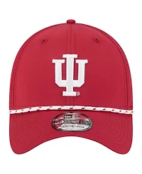 New Era Men's Crimson Indiana Hoosiers Rope 39THIRTY Flex Hat