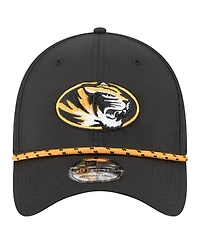New Era Men's Black Missouri Tigers Rope 39THIRTY Flex Hat