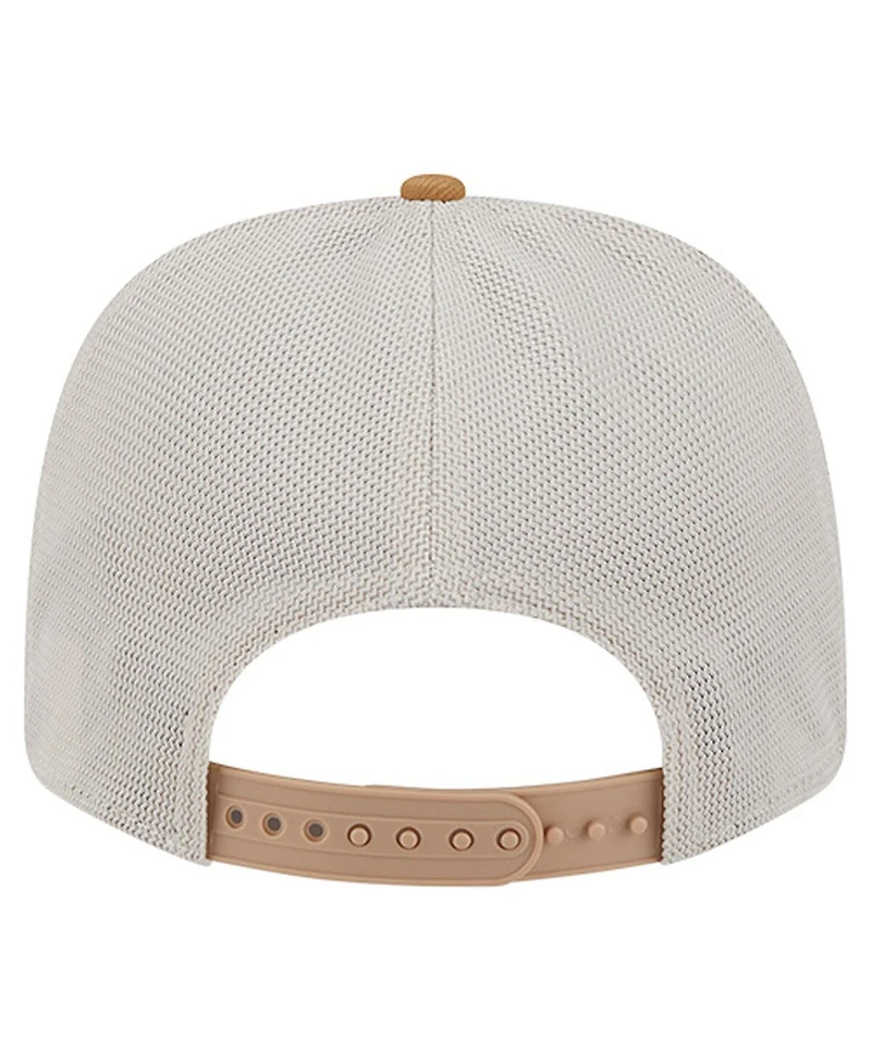 New Era Men's Stone/White San Diego Padres 9SEVENTY Trucker Adjustable Hat