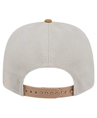 New Era Men's Stone/White Texas Rangers 9SEVENTY Trucker Adjustable Hat